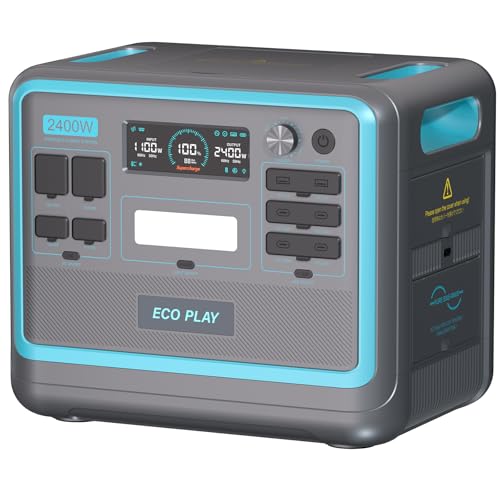 Amazon.co.jp: Eco Play EP2400 ポータブル電源 2048Wh 大容量 リン酸